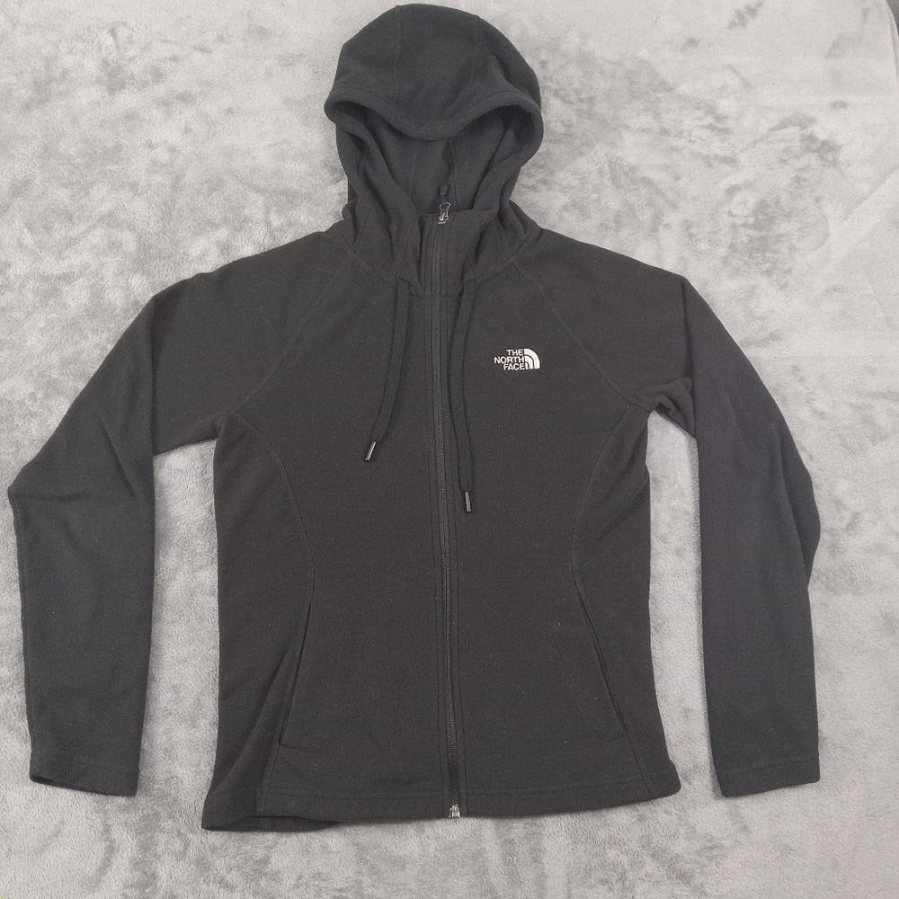 The North Face Women's Black Full Zip Feence Hoodie Size Small - Picture 1 of 13
